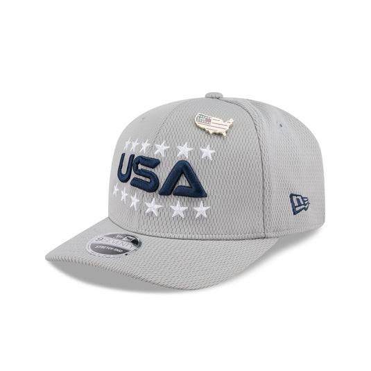 2025 Ryder Cup Team USA Gray 9SEVENTY Stretch-Snap Hat - New Era Cap