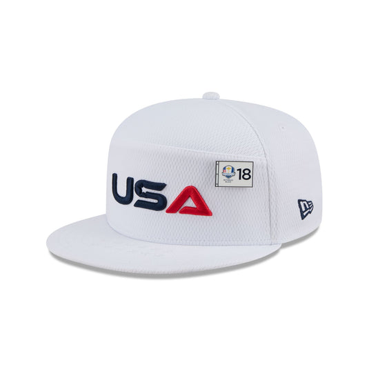 2025 Ryder Cup Team USA White Split Panel 9FIFTY Snapback Hat - New Era Cap