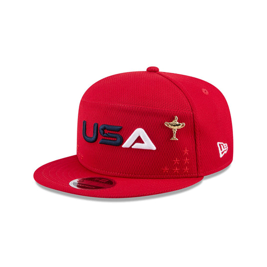 2025 Ryder Cup Team USA Red Split Panel 9FIFTY Snapback Hat - New Era Cap