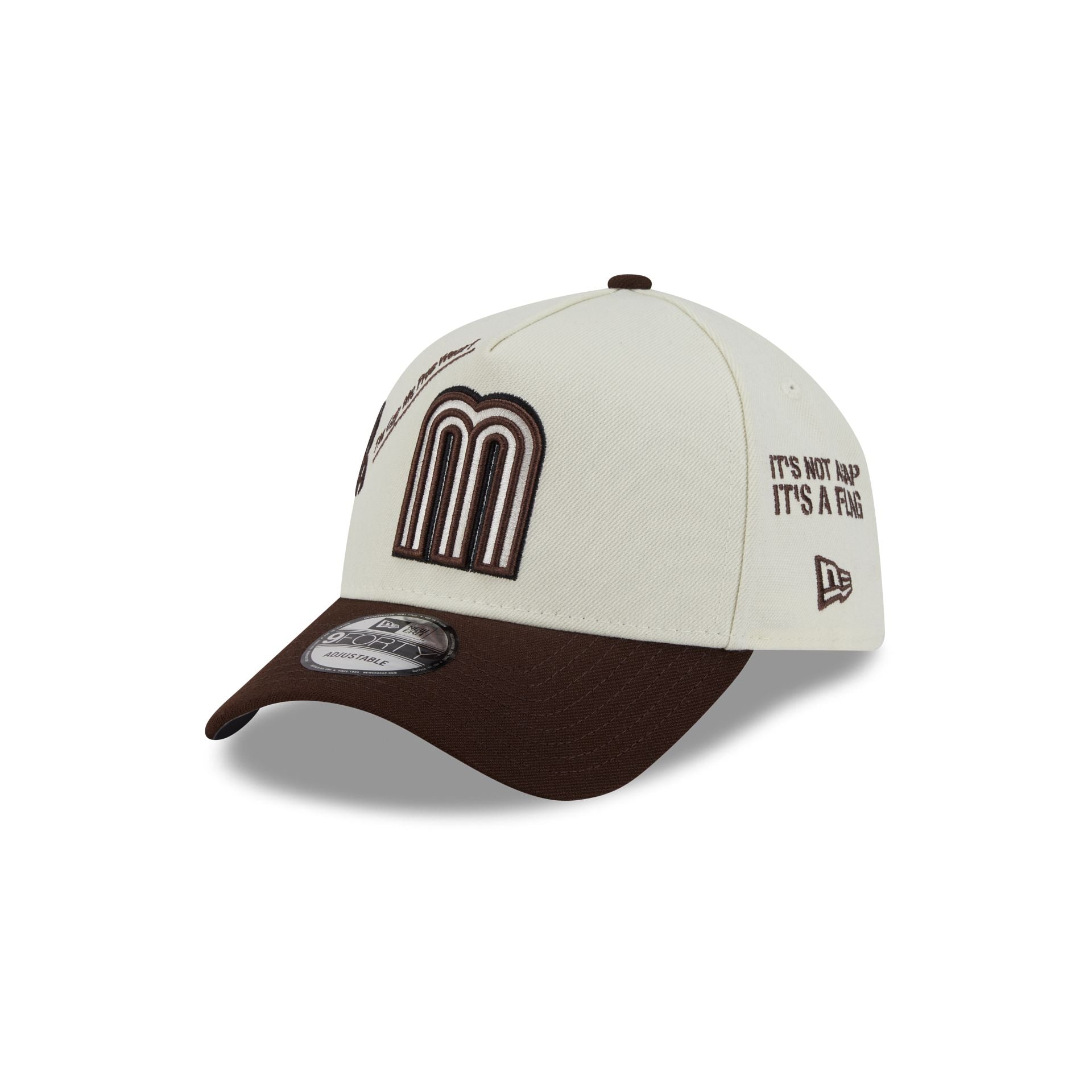 Mexico Baseball New Era Anniversary Logos Brown Visor 9FORTY M-Crown A-Frame Snapback Hat