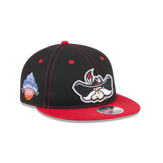 UNLV Runnin' Rebels Tournament Side Patch Retro Crown 9FIFTY Strapback Hat - New Era Cap