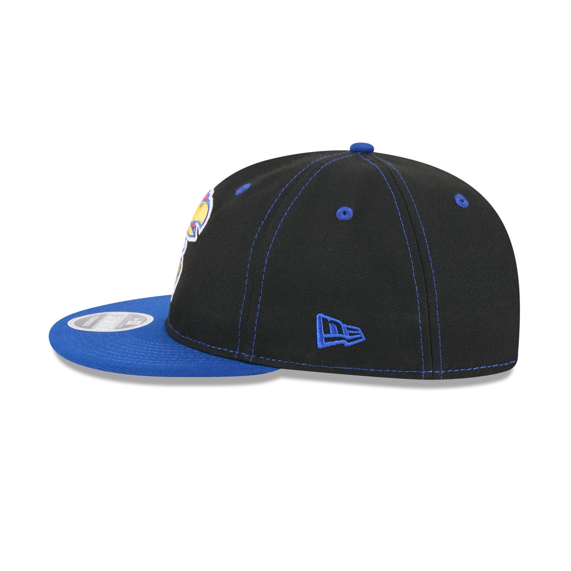 Kansas Jayhawks Tournament Side Patch Retro Crown 9FIFTY Strapback Hat