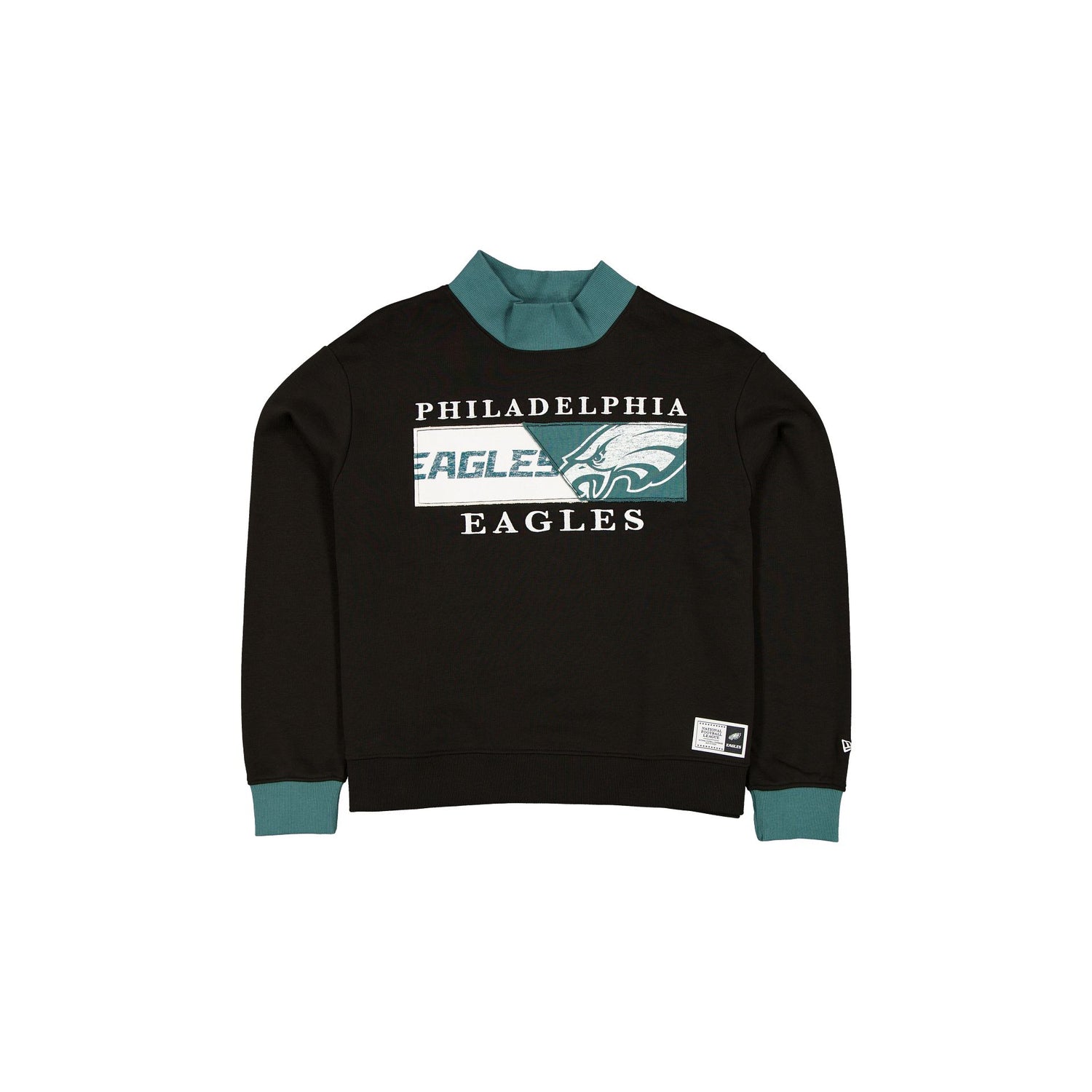 Philadelphia Eagles Team Split Women's Mockneck