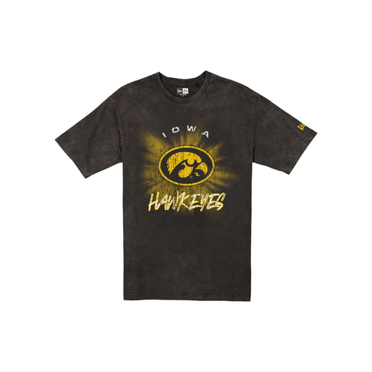 Iowa Hawkeyes Sport Night Black T-Shirt - New Era Cap