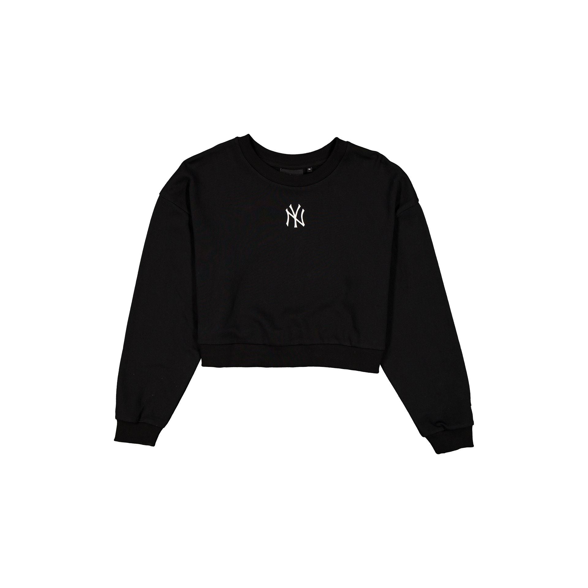New York Yankees League Essential Cropped Black Women's Crewneck