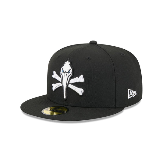 Myrtle Beach Pelicans Theme Night Black 59FIFTY Fitted Hat - New Era Cap