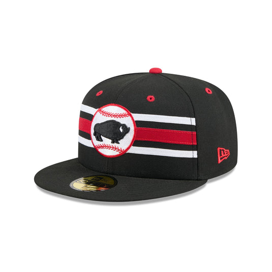 Buffalo Bisons Theme Night Black 59FIFTY Fitted Hat - New Era Cap