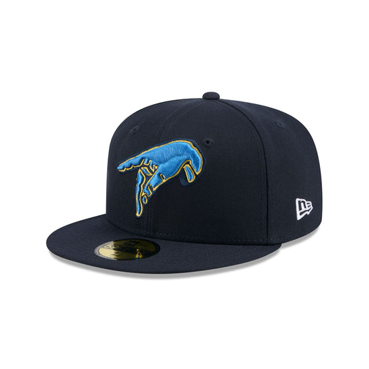Myrtle Beach Pelicans Theme Night Navy 59FIFTY Fitted Hat - New Era Cap