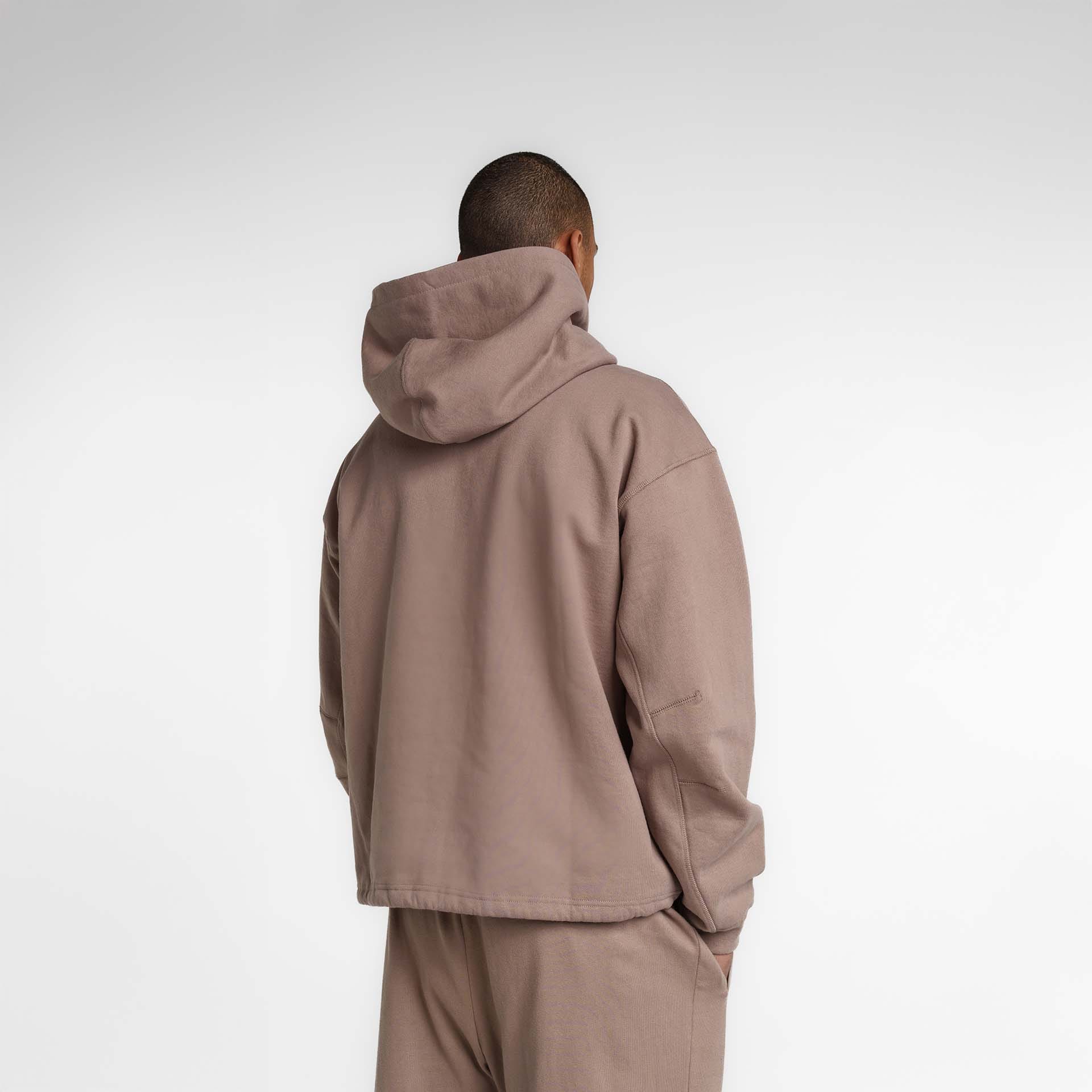 New Era Branded Alden Taupe Gray Hoodie