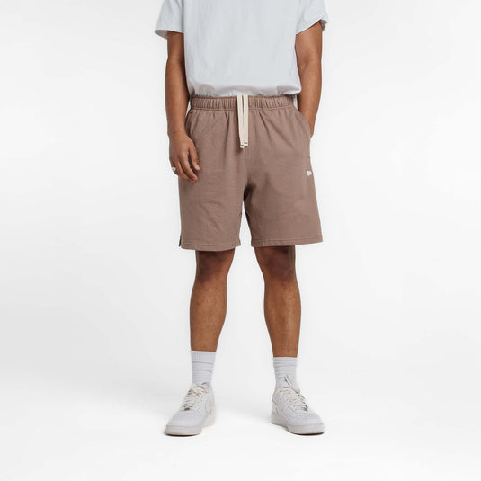 New Era Branded Alden Taupe Gray Sweatshorts - New Era Cap