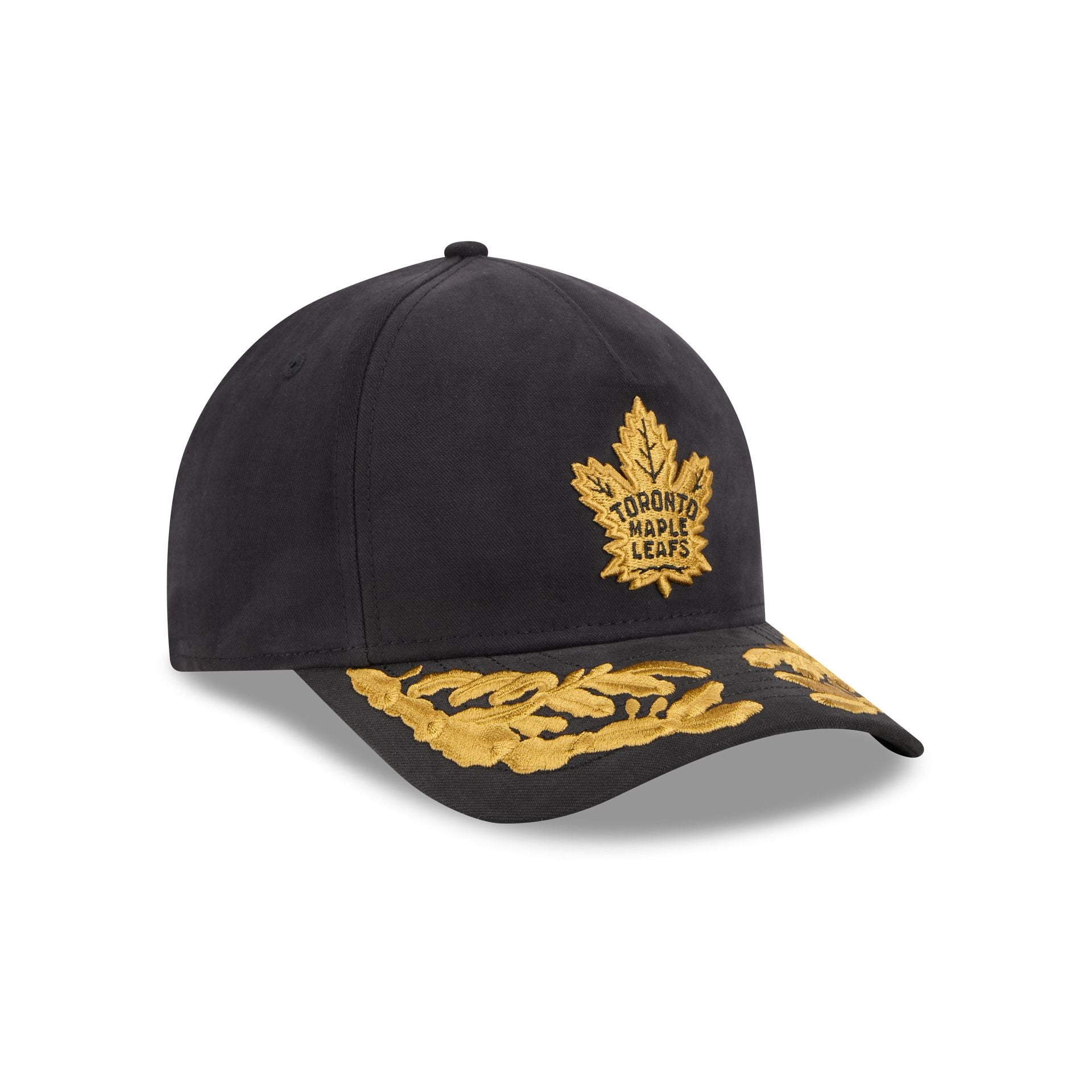 Alpha Industries x Toronto Maple Leafs Black 9FORTY M-Crown A-Frame Snapback Hat
