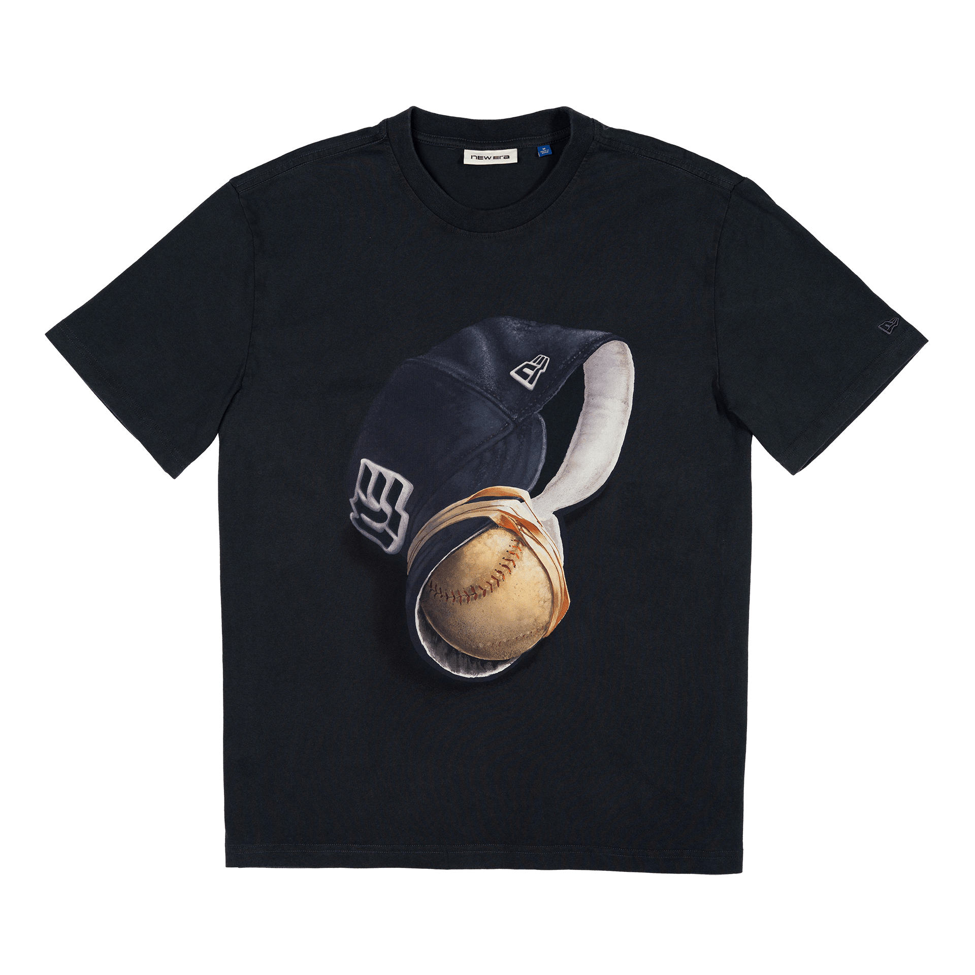 New Era Branded Telescoping '25 Black T-Shirt