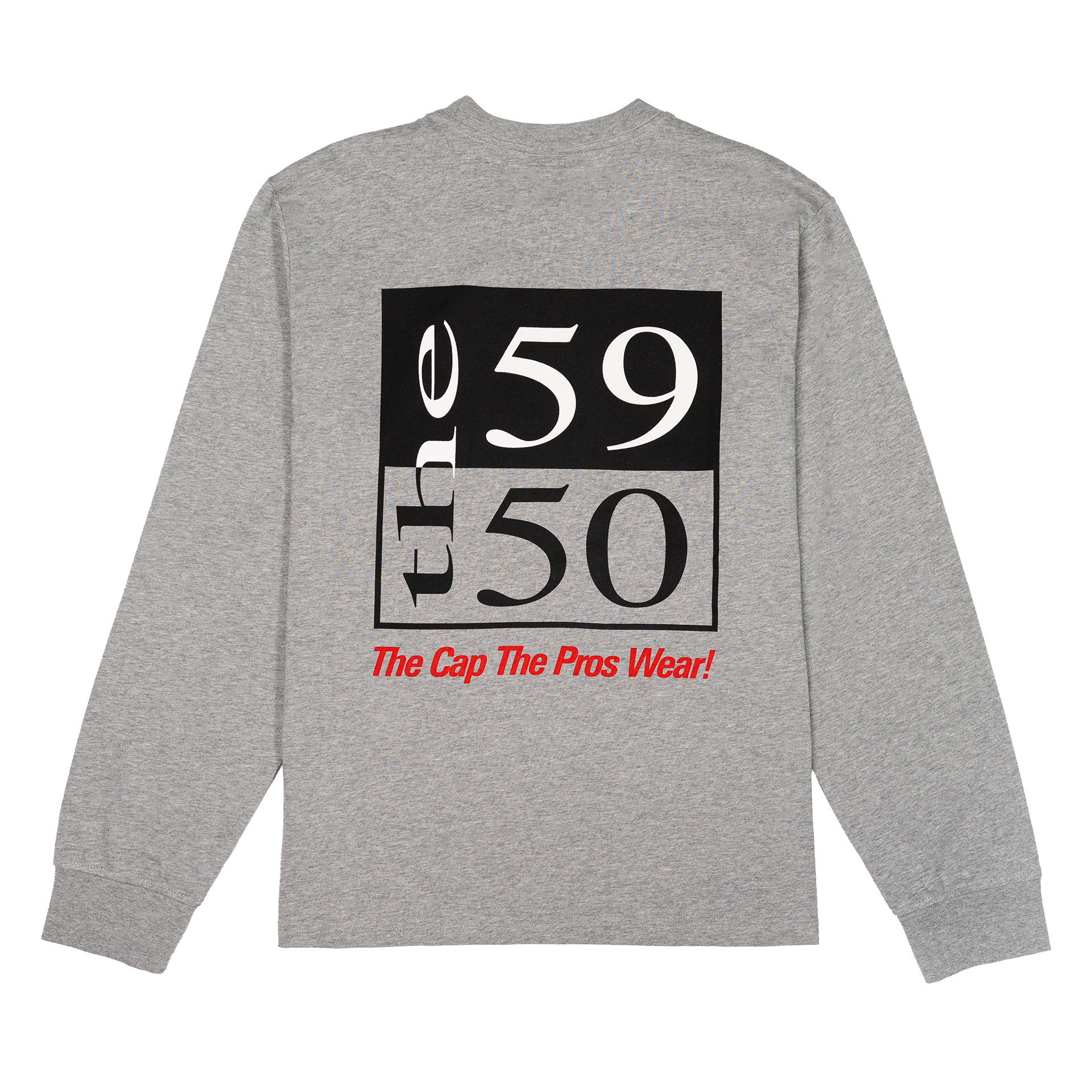 New Era Branded 59FIFTY Archivist Heather Gray Long Sleeve T-Shirt
