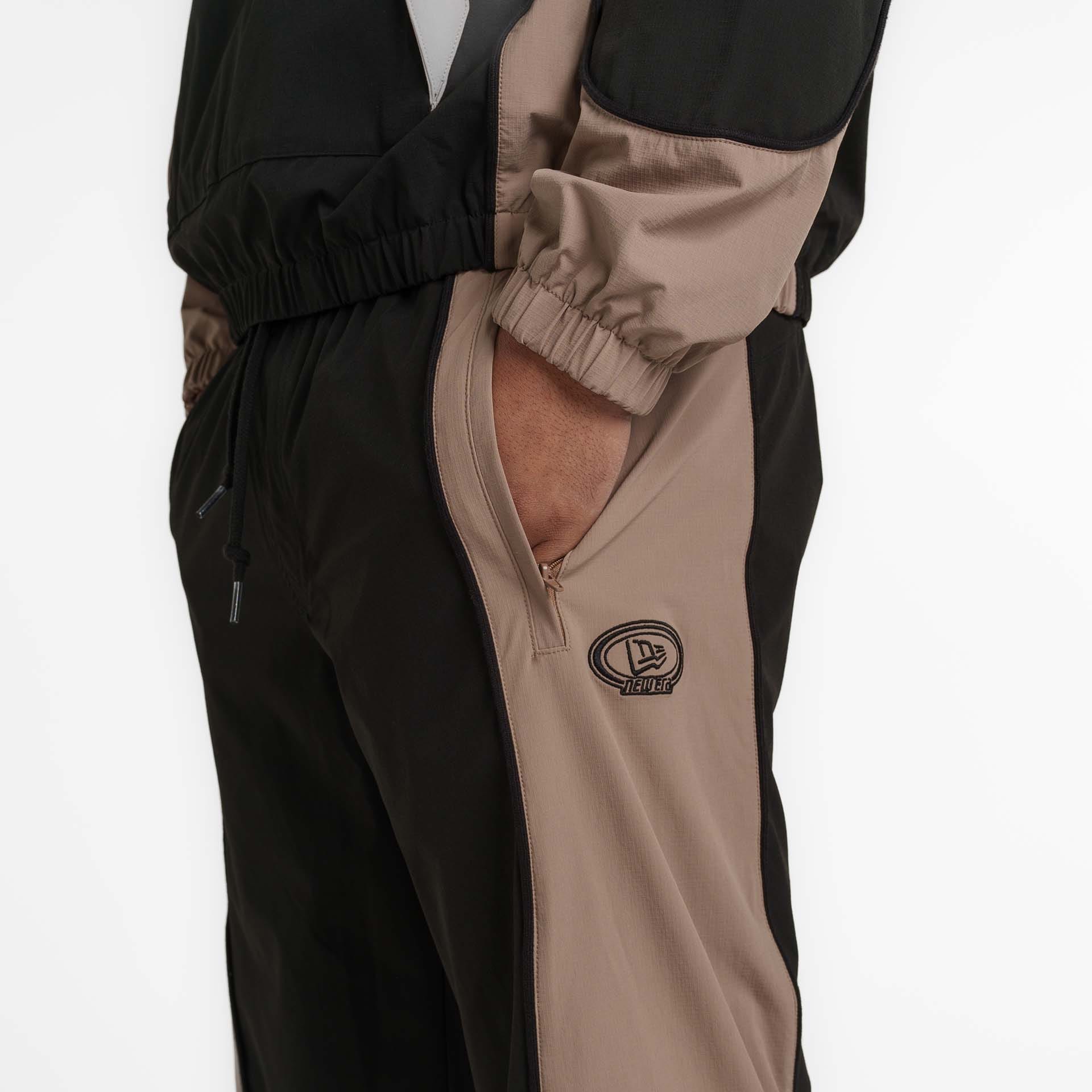 New Era Branded Retro-Tech NE2K Black Track Pants