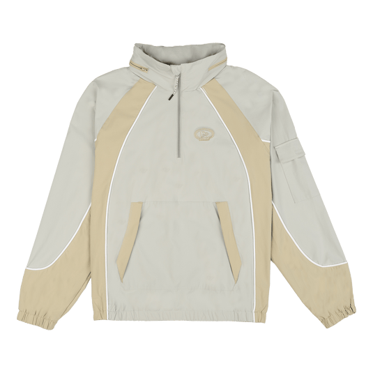 New Era Branded Retro-Tech NE2K Mirage Gray Half-Zip Track Pullover - New Era Cap