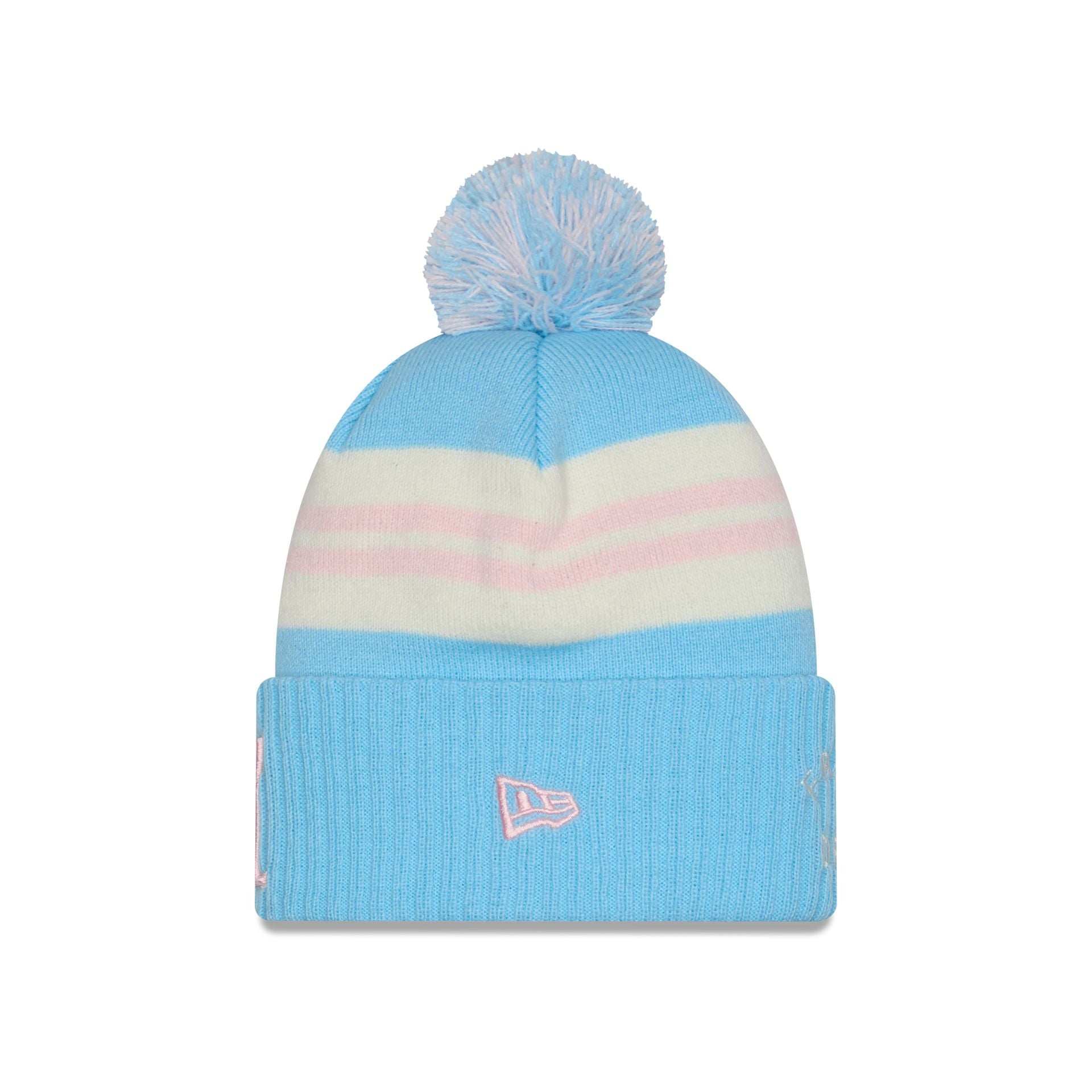 Inter Miami 2025 Jersey Hook Light Blue Pom Knit Hat