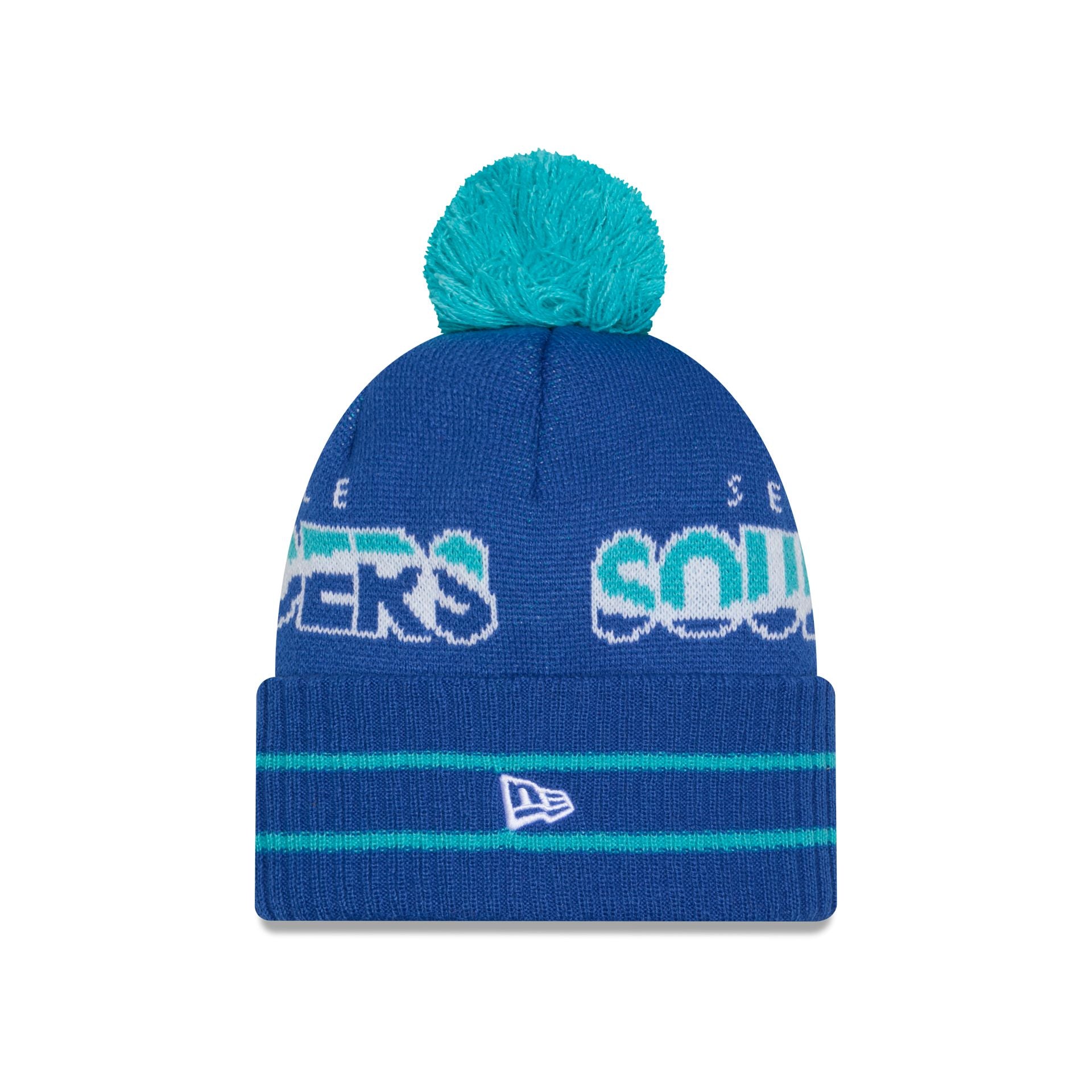 Seattle Sounders 2025 Jersey Hook Blue Pom Knit Hat