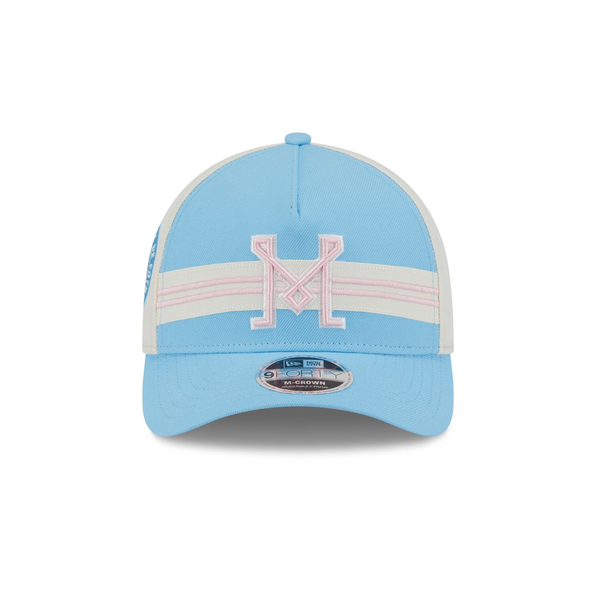 Inter Miami 2025 Jersey Hook Light Blue 9FORTY M-Crown A-Frame Snapback Hat