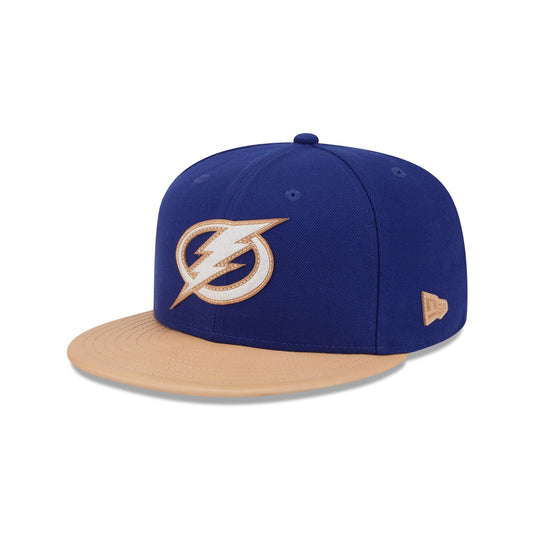 Tampa Bay Lightning Leather Visor 59FIFTY Fitted Hat - New Era Cap
