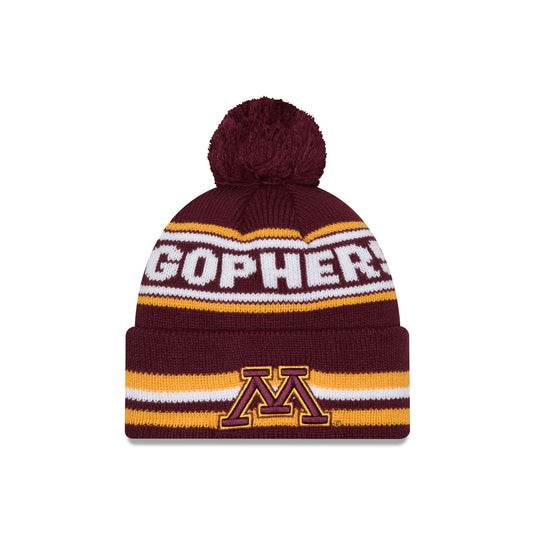 Minnesota Golden Gophers Classic Pom Knit Hat - New Era Cap
