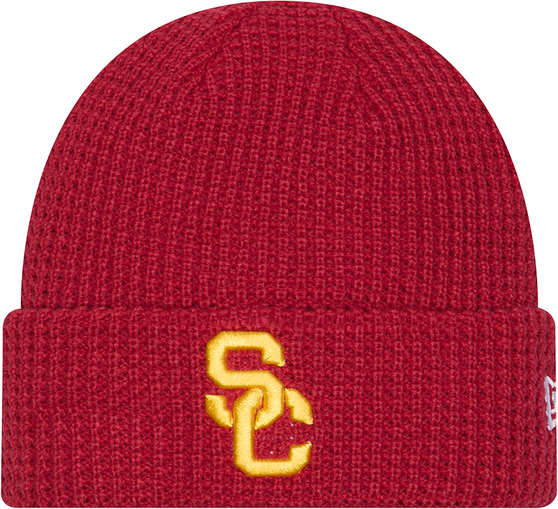 USC Trojans Waffle Stitch Knit Beanie Hat