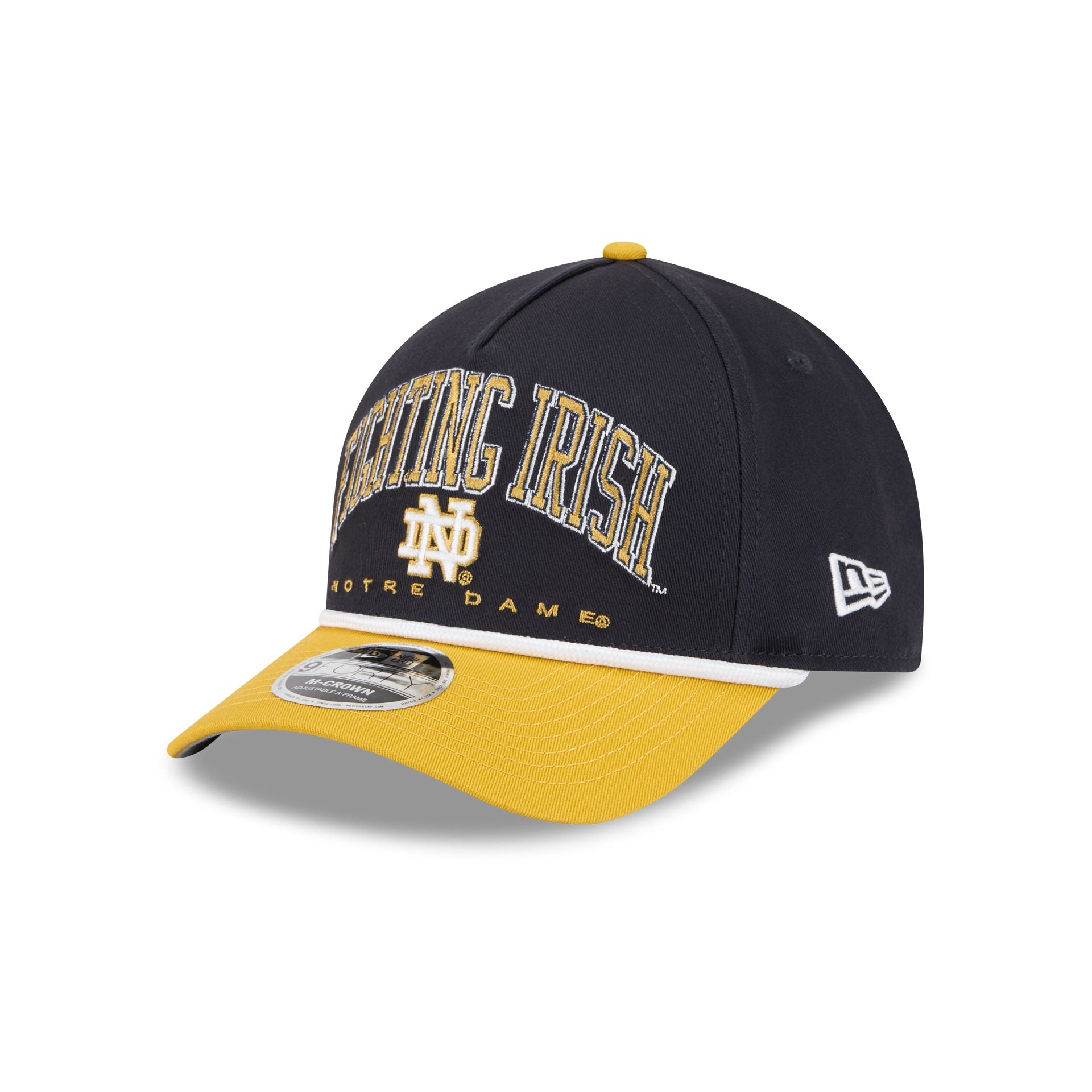 Notre Dame Fighting Irish Arch 9FORTY M-Crown A-Frame Snapback Hat