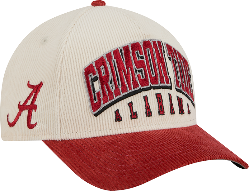 Alabama Crimson Tide Stacked Corduroy 9FORTY M-Crown A-Frame Snapback Hat