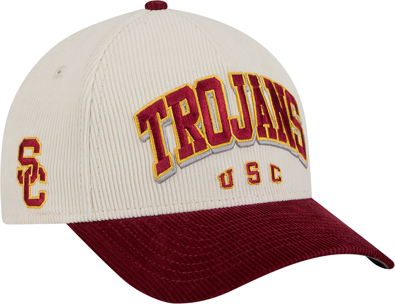 USC Trojans Stacked Corduroy 9FORTY M-Crown A-Frame Snapback Hat