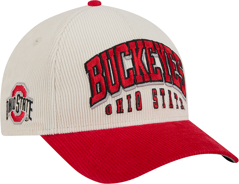 Ohio State Buckeyes Stacked Corduroy 9FORTY M-Crown A-Frame Snapback Hat