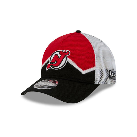 New Jersey Devils Sock 9FORTY M-Crown A-Frame Trucker Hat - New Era Cap