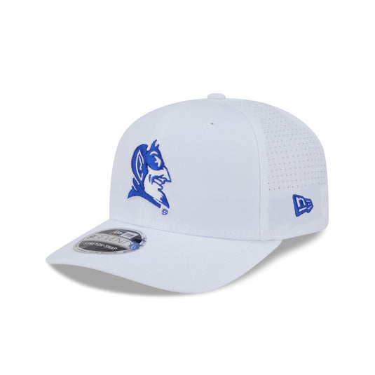 Duke Blue Devils Optic White Performance 9SEVENTY Stretch-Snap Hat - New Era Cap
