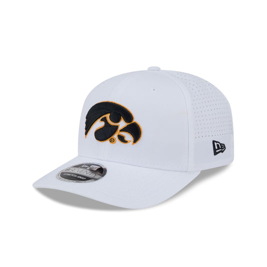 Iowa Hawkeyes Optic White Performance 9SEVENTY Stretch-Snap Hat - New Era Cap