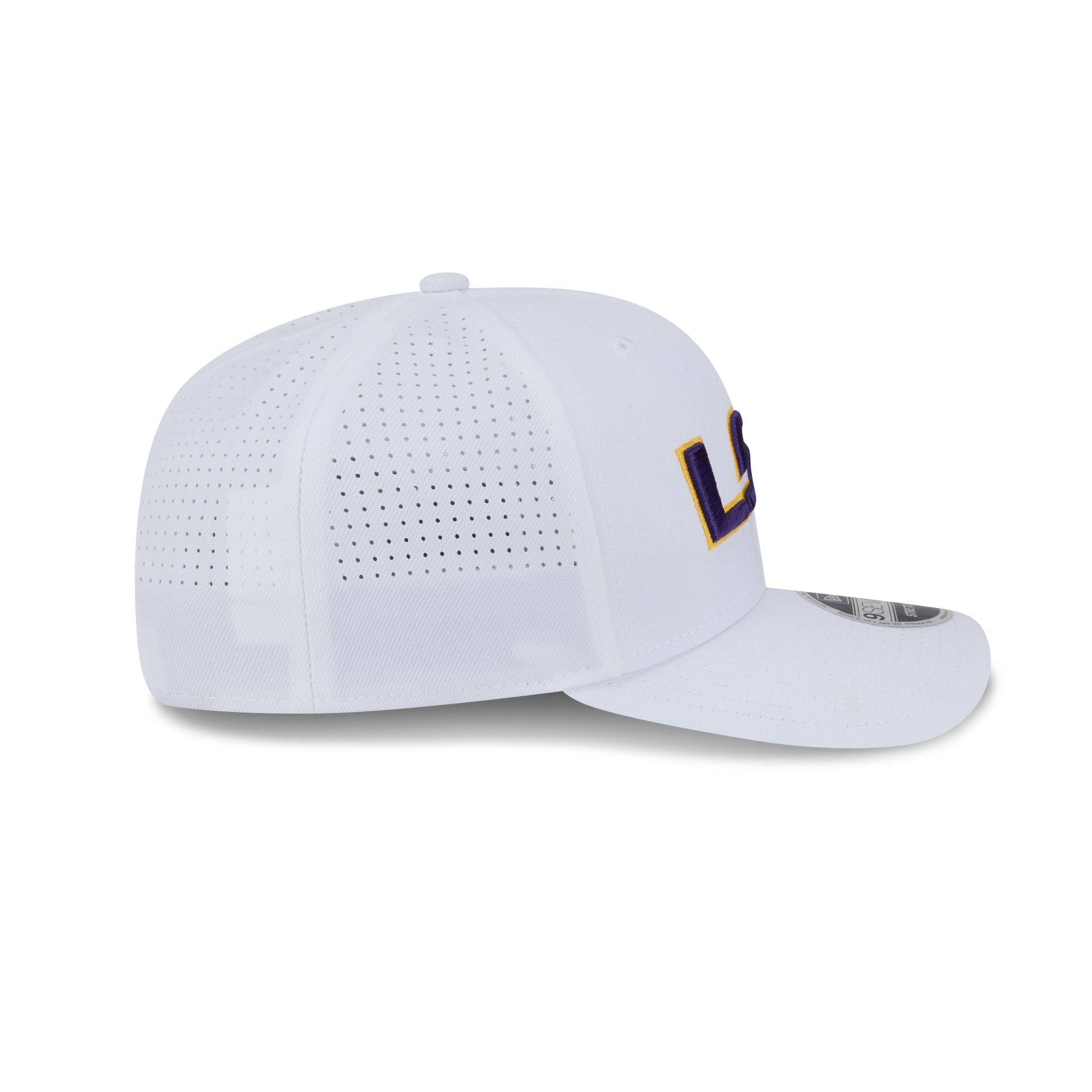 LSU Tigers Optic White Performance 9SEVENTY Stretch-Snap Hat