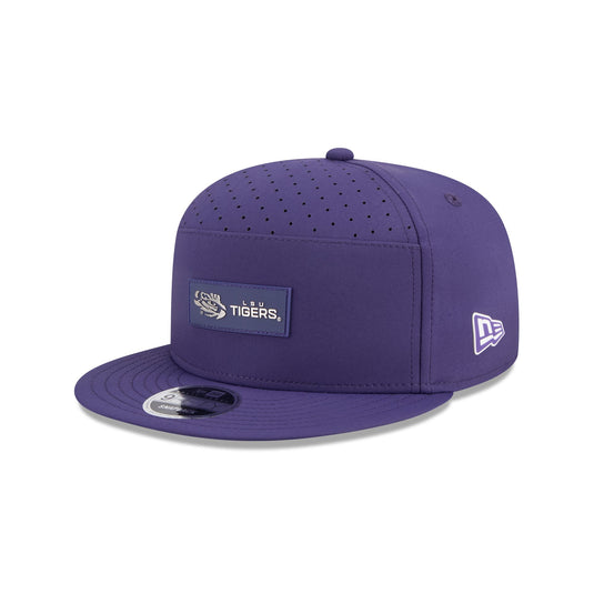 LSU Tigers Hot Weather Split Panel 9FIFTY Snapback Hat - New Era Cap
