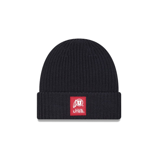Utah Utes Cold Weather Cuff Knit Hat - New Era Cap