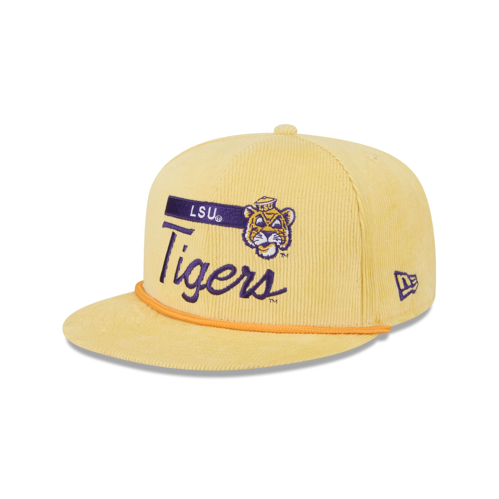 LSU Tigers College Vault Corduroy Rope 9FIFTY Snapback Hat