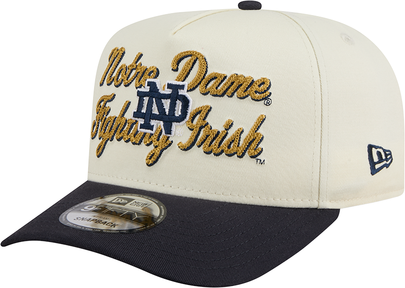 Notre Dame Fighting Irish Chainstitch 9FIFTY A-Frame Snapback Hat