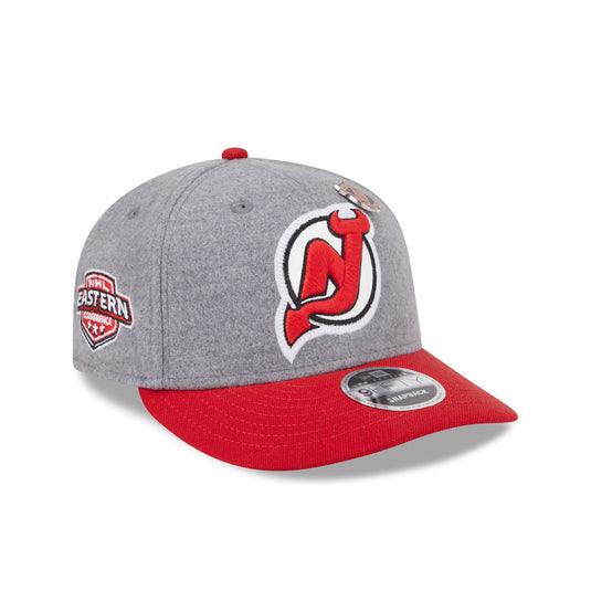 New Jersey Devils Heather Gray Wool Low Profile 9FIFTY Snapback Hat - New Era Cap
