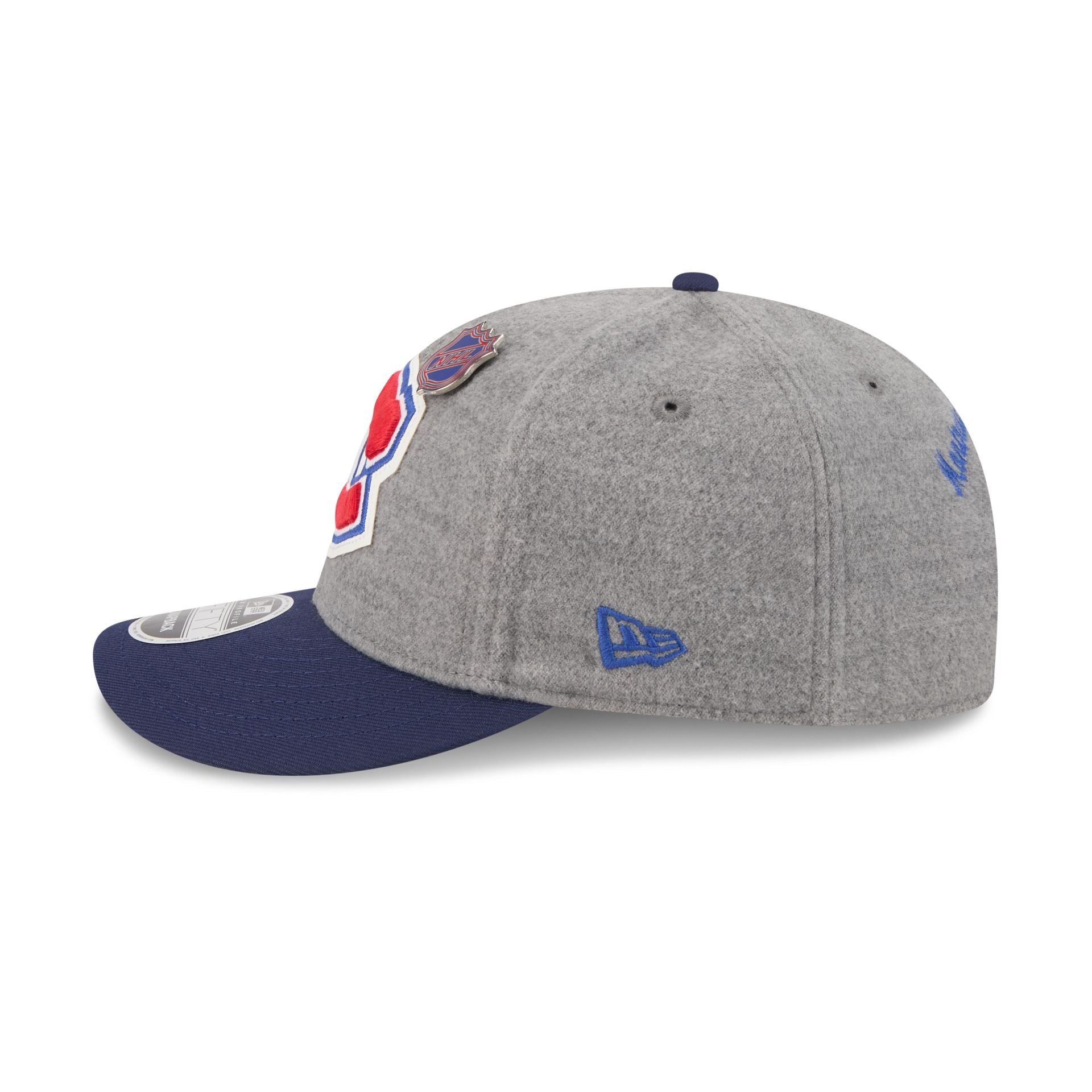 Montreal Canadiens Heather Gray Wool Low Profile 9FIFTY Snapback Hat
