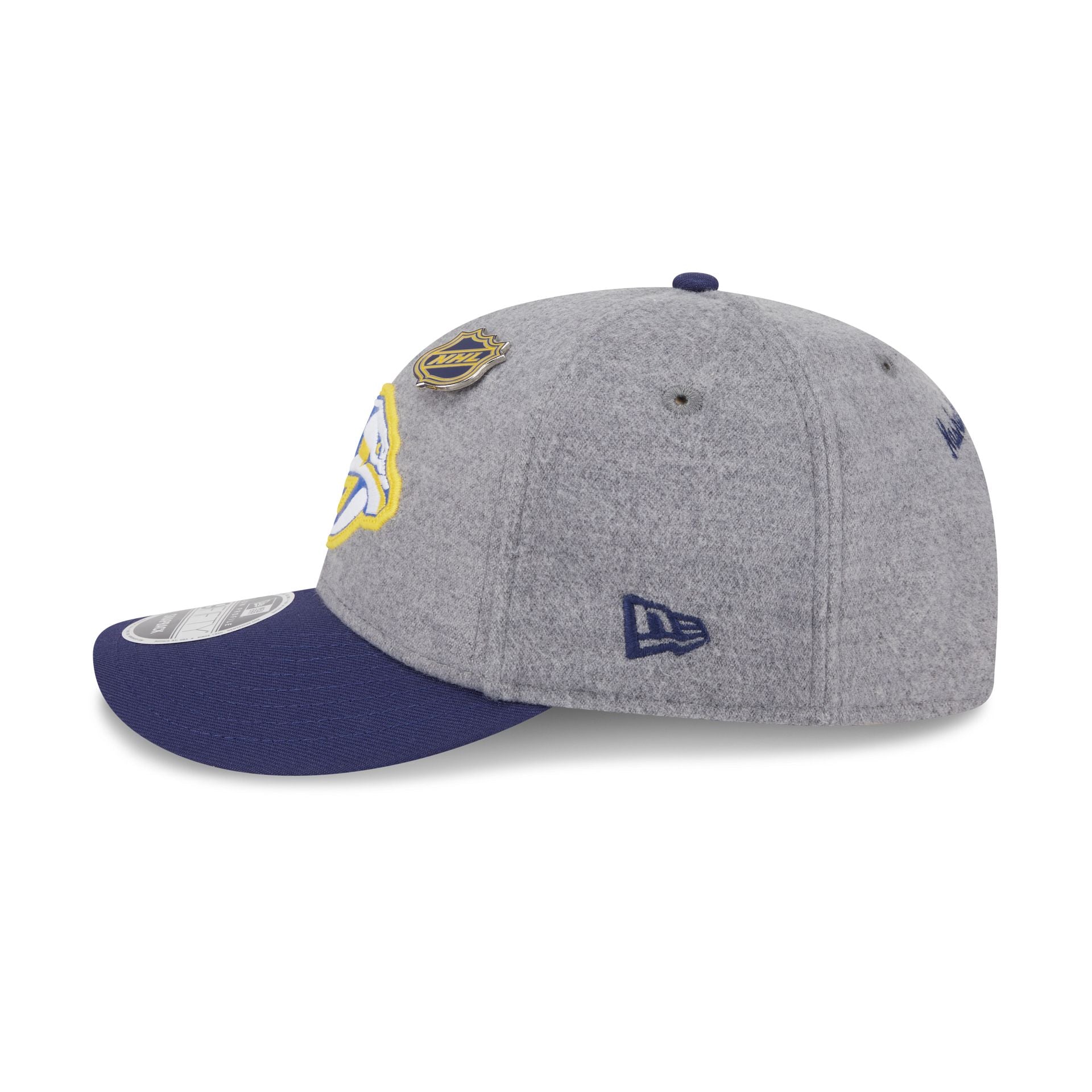 Nashville Predators Heather Gray Wool Low Profile 9FIFTY Snapback Hat