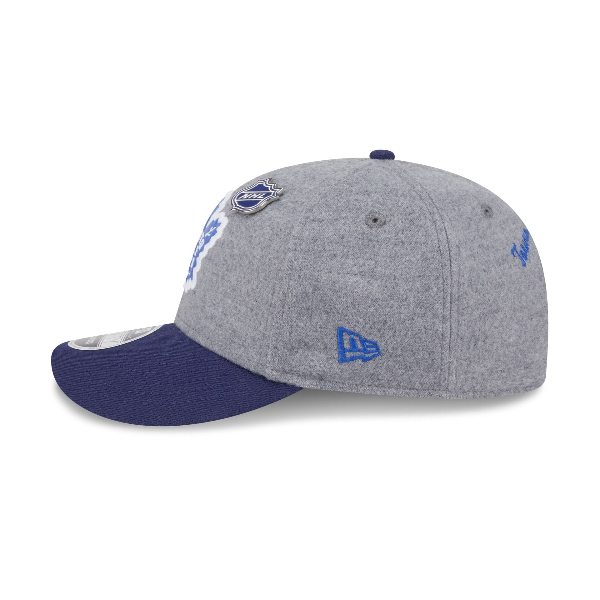Toronto Maple Leafs Heather Gray Wool Low Profile 9FIFTY Snapback Hat