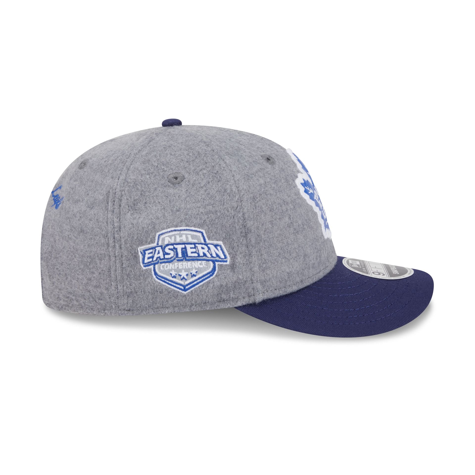 Toronto Maple Leafs Heather Gray Wool Low Profile 9FIFTY Snapback Hat