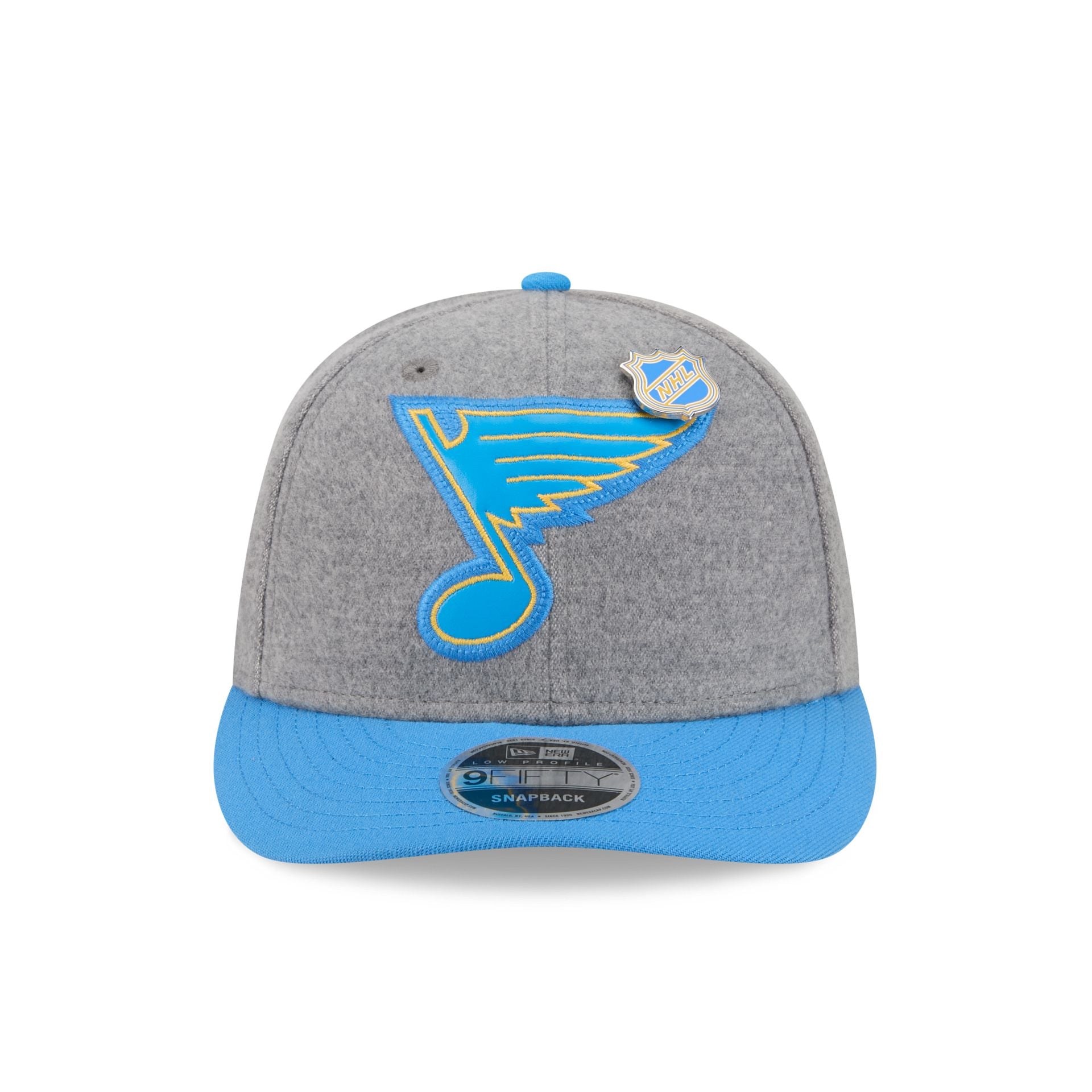 St. Louis Blues Heather Gray Wool Low Profile 9FIFTY Snapback Hat