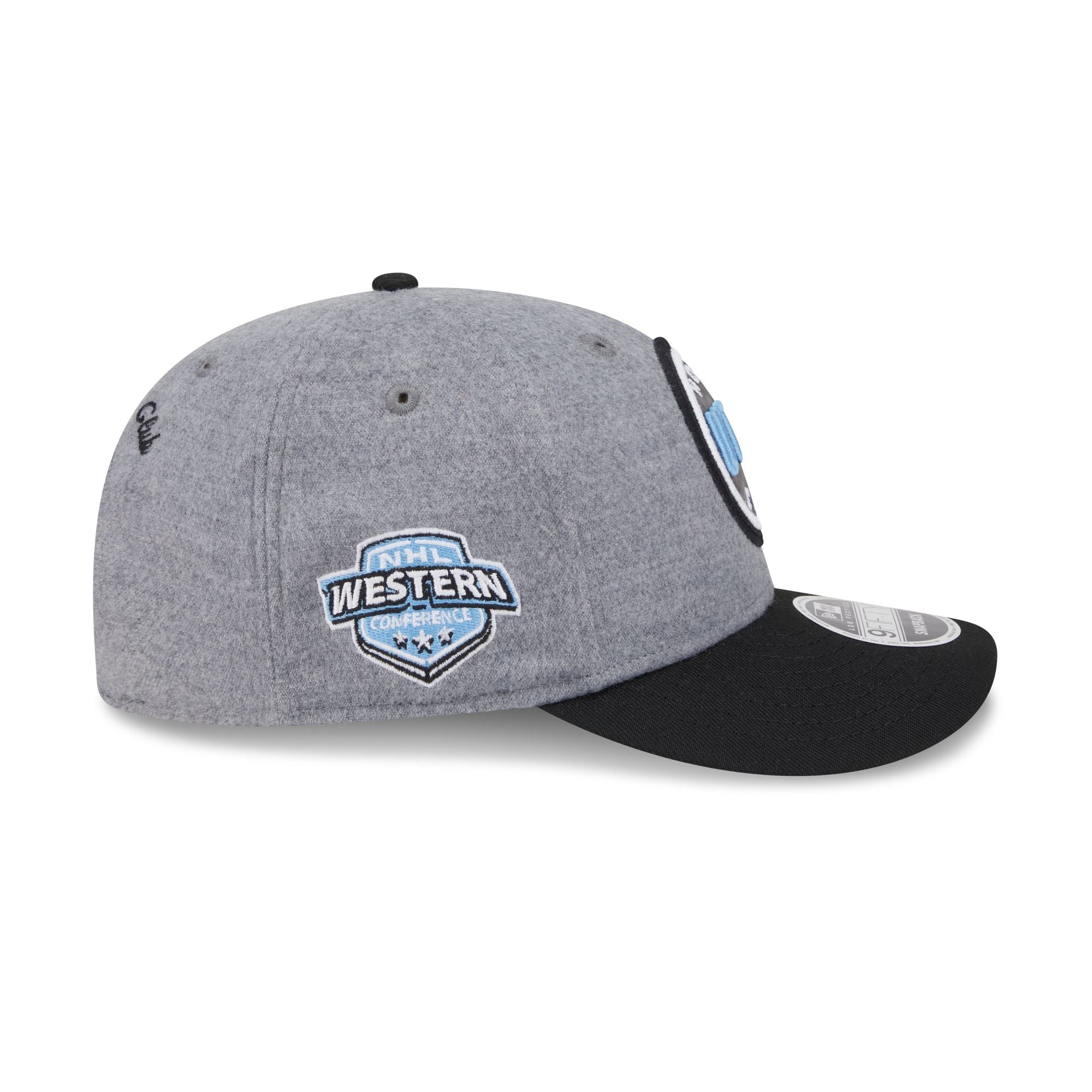 Utah Mammoth Heather Gray Wool Low Profile 9FIFTY Snapback Hat