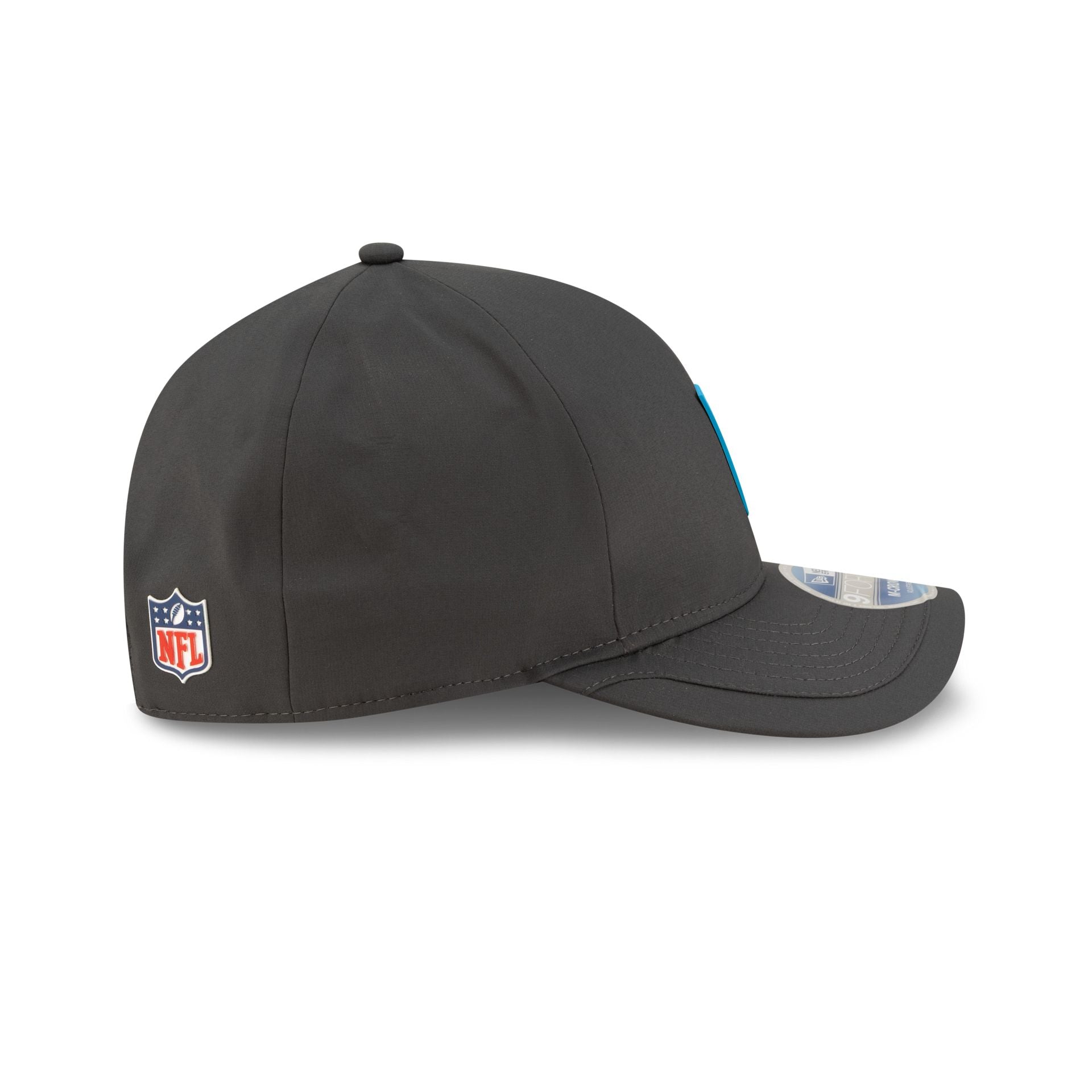 Carolina Panthers 2025 Sideline Cold Weather Steel Clouds 9FORTY M-Crown Snapback Hat