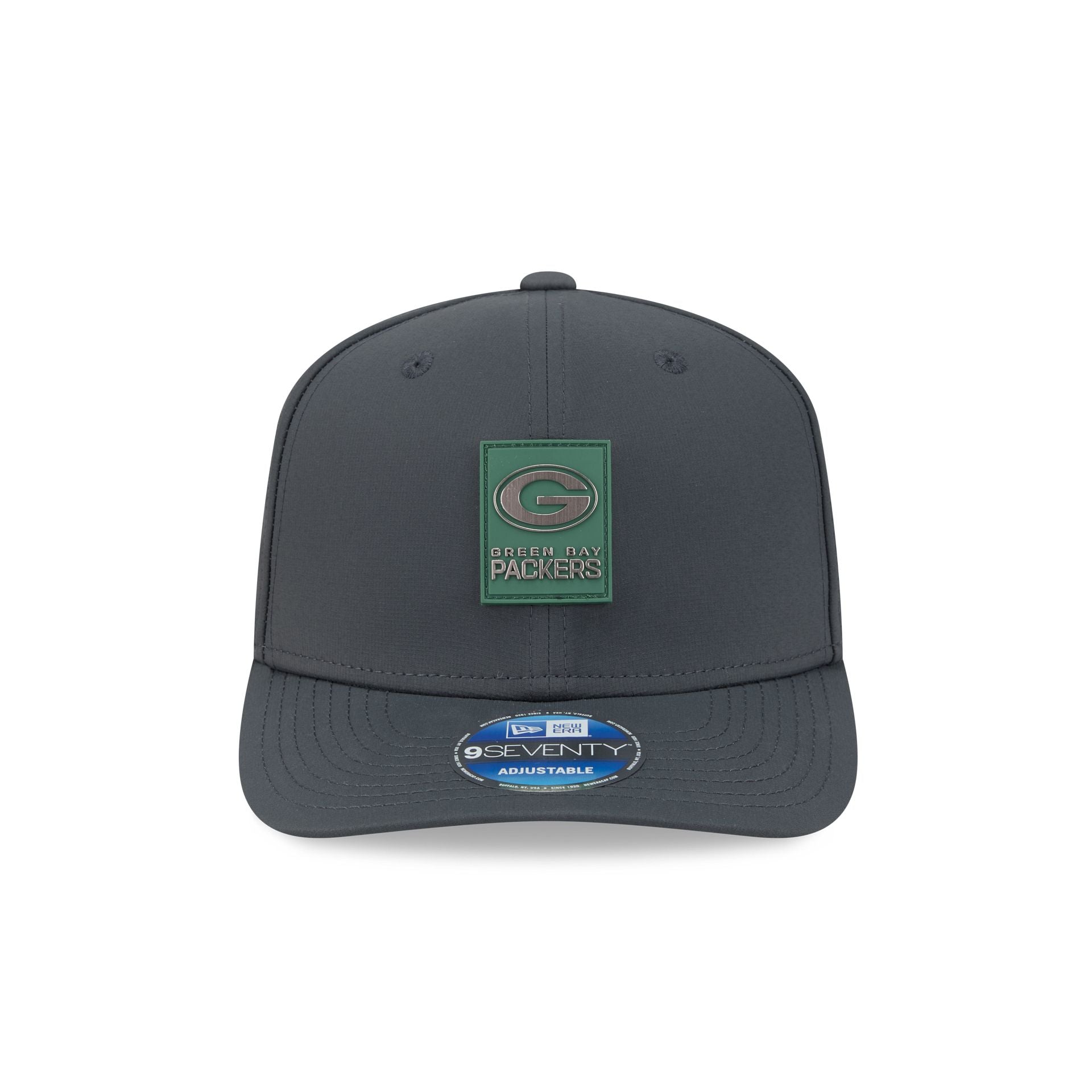 Green Bay Packers 2025 Sideline Cold Weather Steel Clouds 9SEVENTY Stretch-Snap Hat