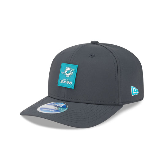 Miami Dolphins 2025 Sideline Cold Weather Steel Clouds 9SEVENTY Stretch-Snap Hat - New Era Cap