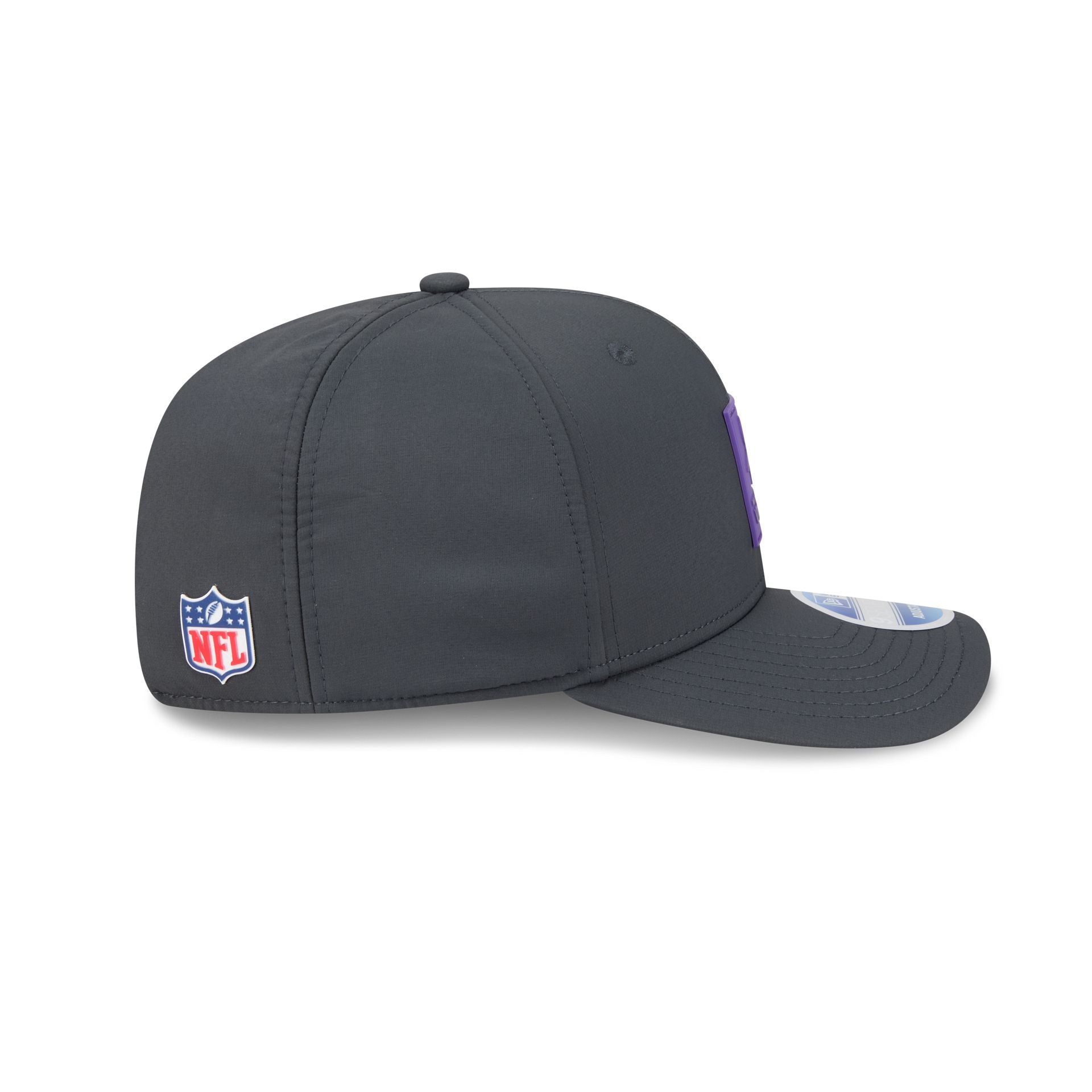 Minnesota Vikings 2025 Sideline Cold Weather Steel Clouds 9SEVENTY Stretch-Snap Hat