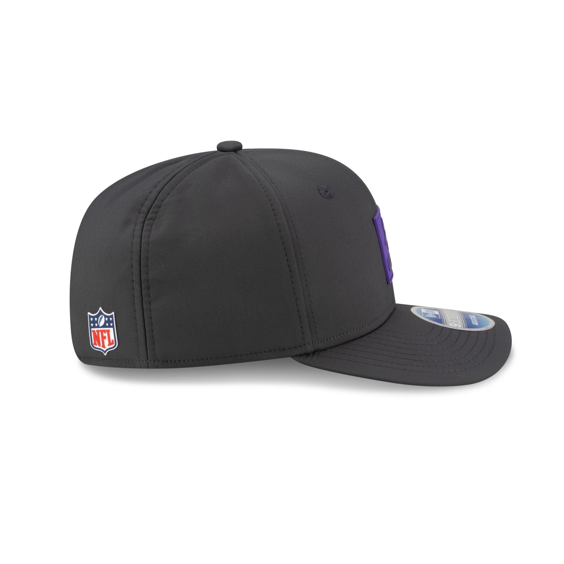 Minnesota Vikings 2025 Sideline Cold Weather Steel Clouds 9SEVENTY Stretch-Snap Hat