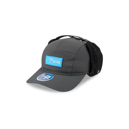 Carolina Panthers 2025 Sideline Cold Weather Steel Clouds Runner Dogear Adjustable Hat - New Era Cap